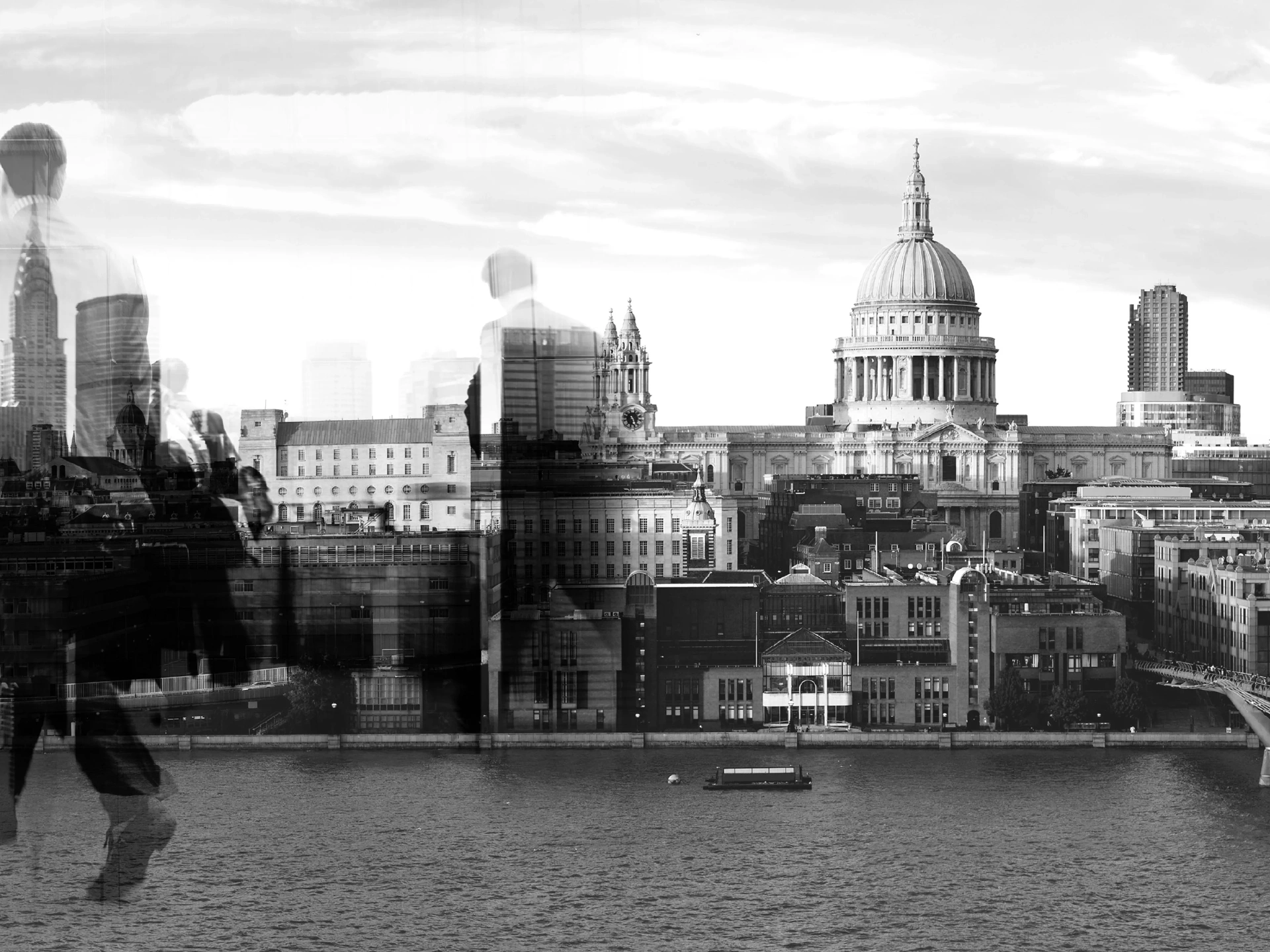 London cityscape with St Paul's Cathedral
